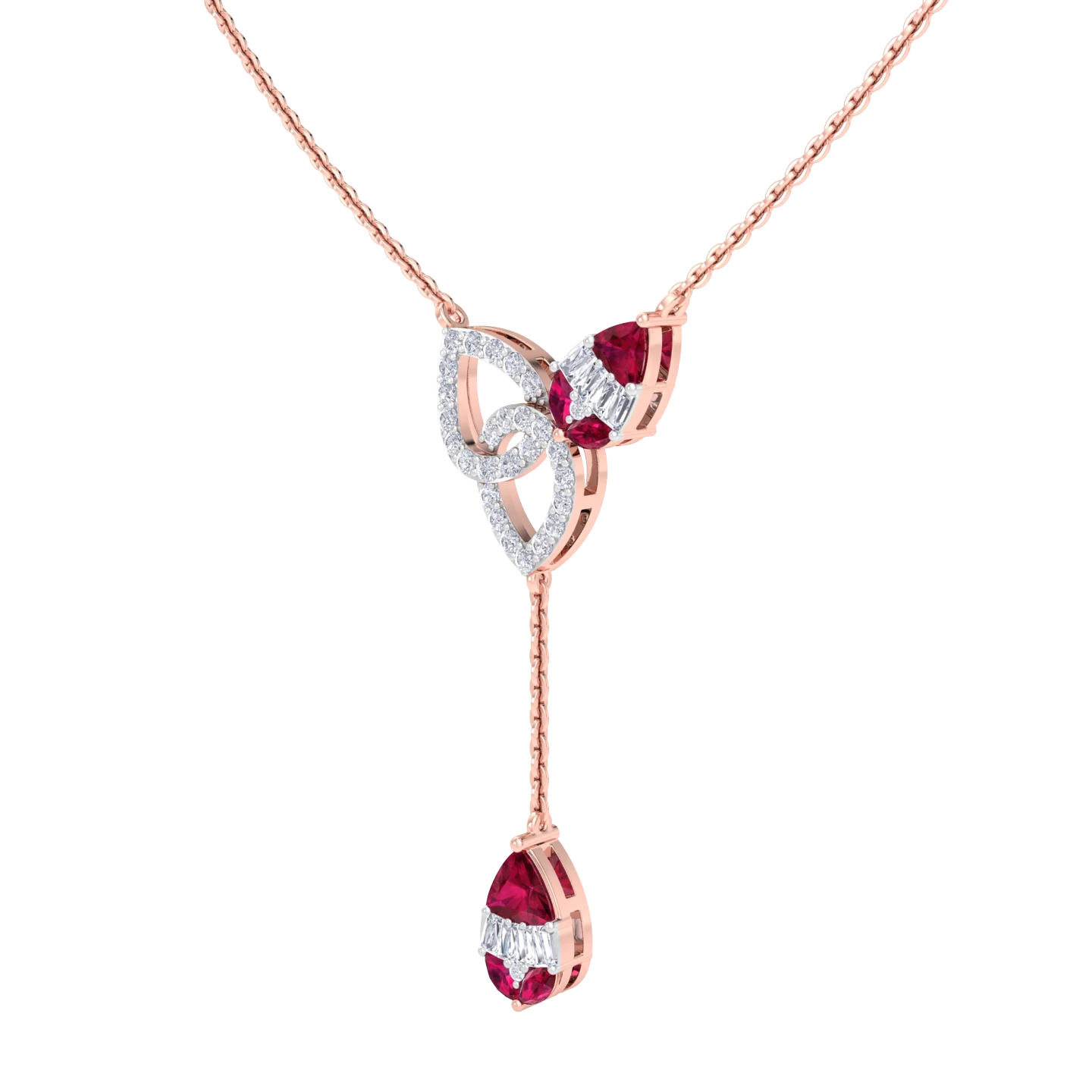 NATURAL DIAMOND JEWELLERY PENDANT SET