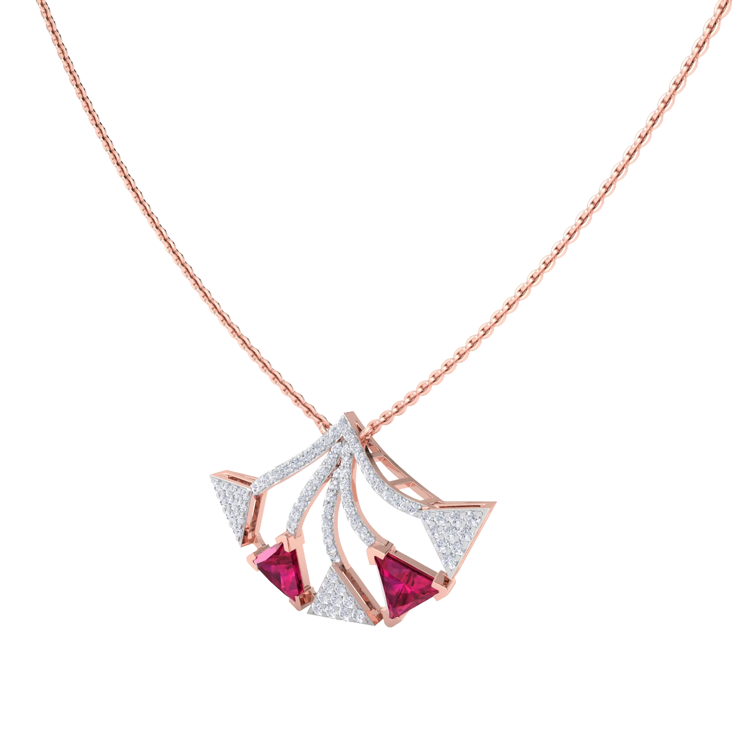 NATURAL DIAMOND JEWELLERY PENDANT SET