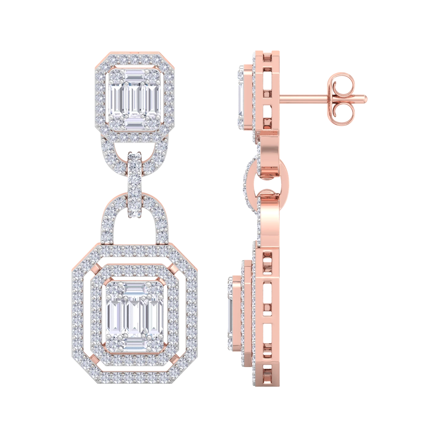 NATURAL DIAMOND JEWELLERY EARRING