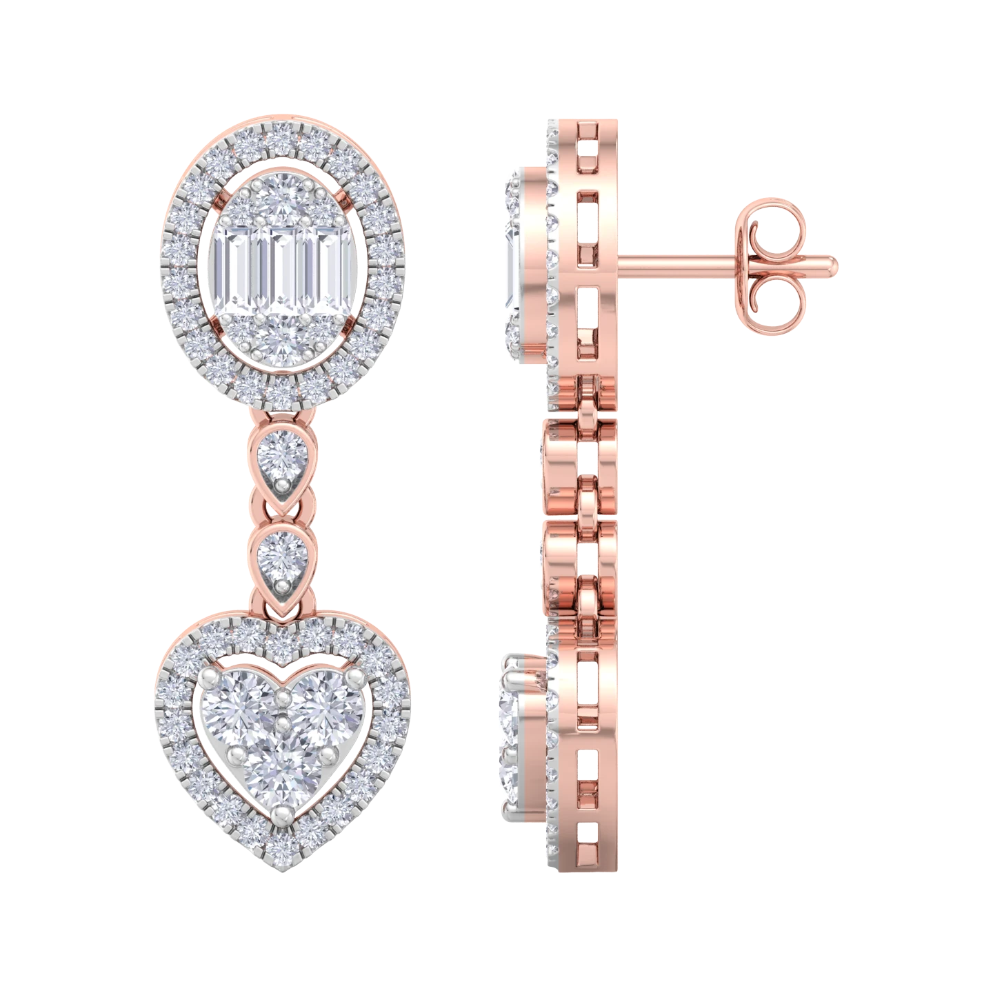 NATURAL DIAMOND JEWELLERY EARRING