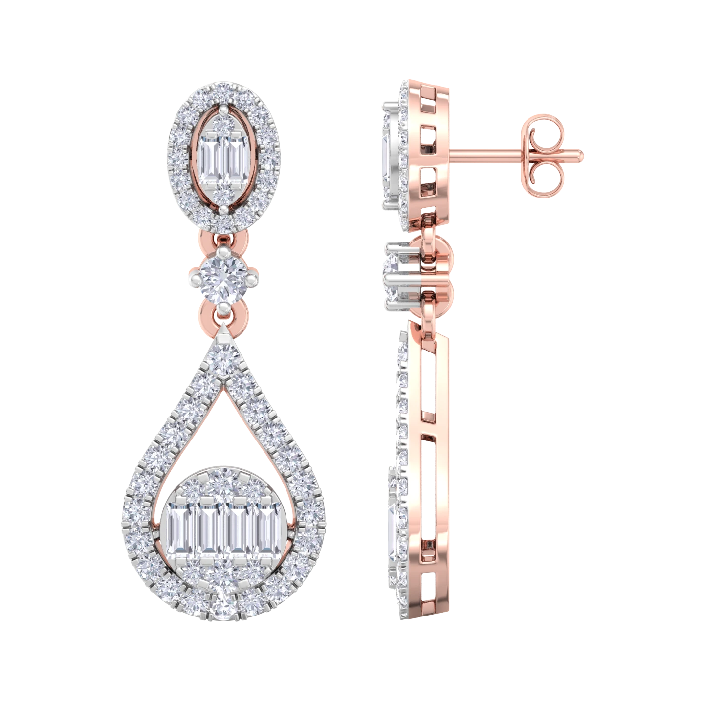 NATURAL DIAMOND JEWELLERY EARRING