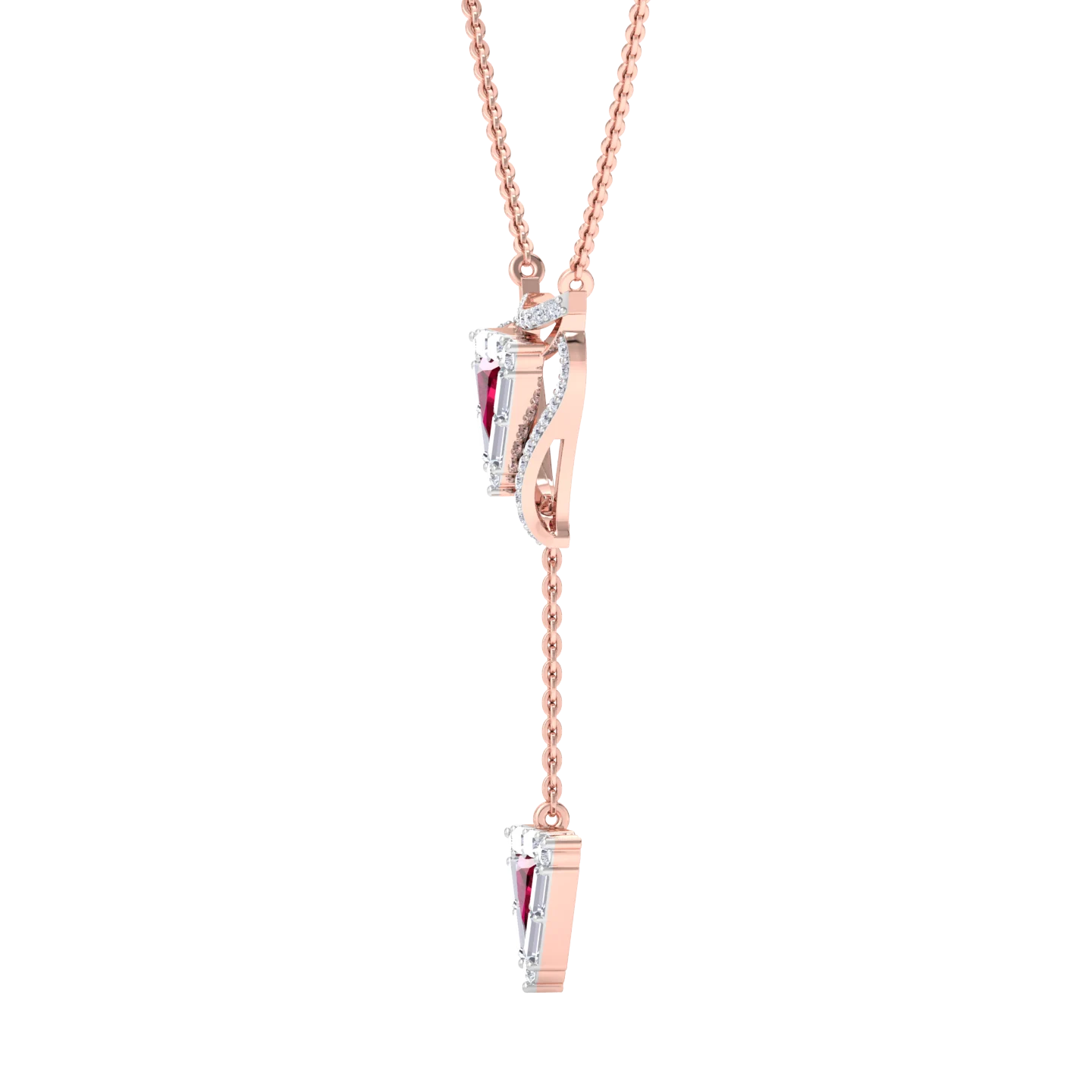 NATURAL DIAMOND JEWELLERY PENDANT SET