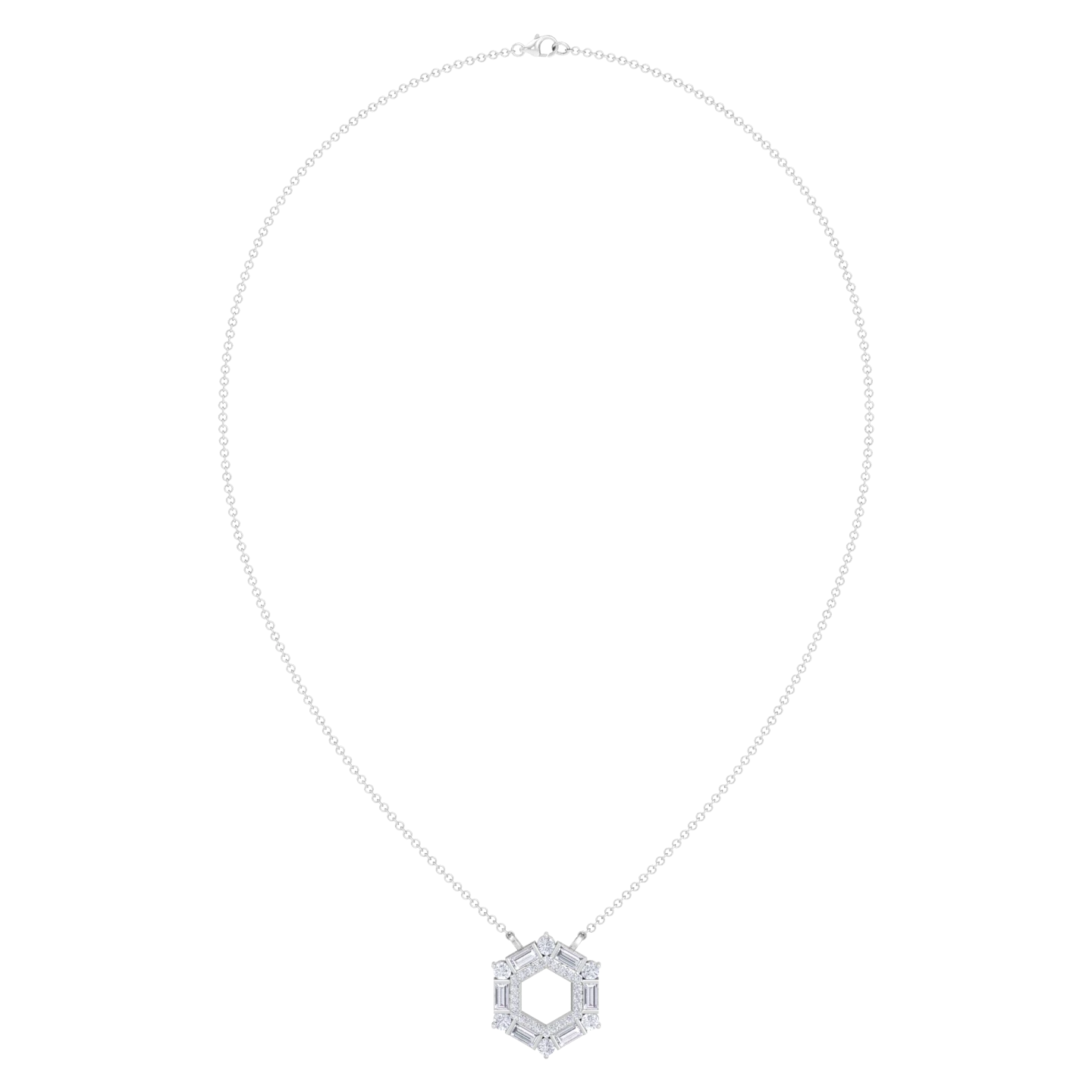 NATURAL DIAMOND JEWELLERY PENDANT SET