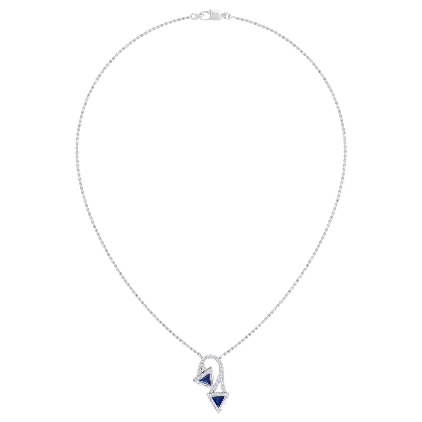 NATURAL DIAMOND JEWELLERY PENDANT SET