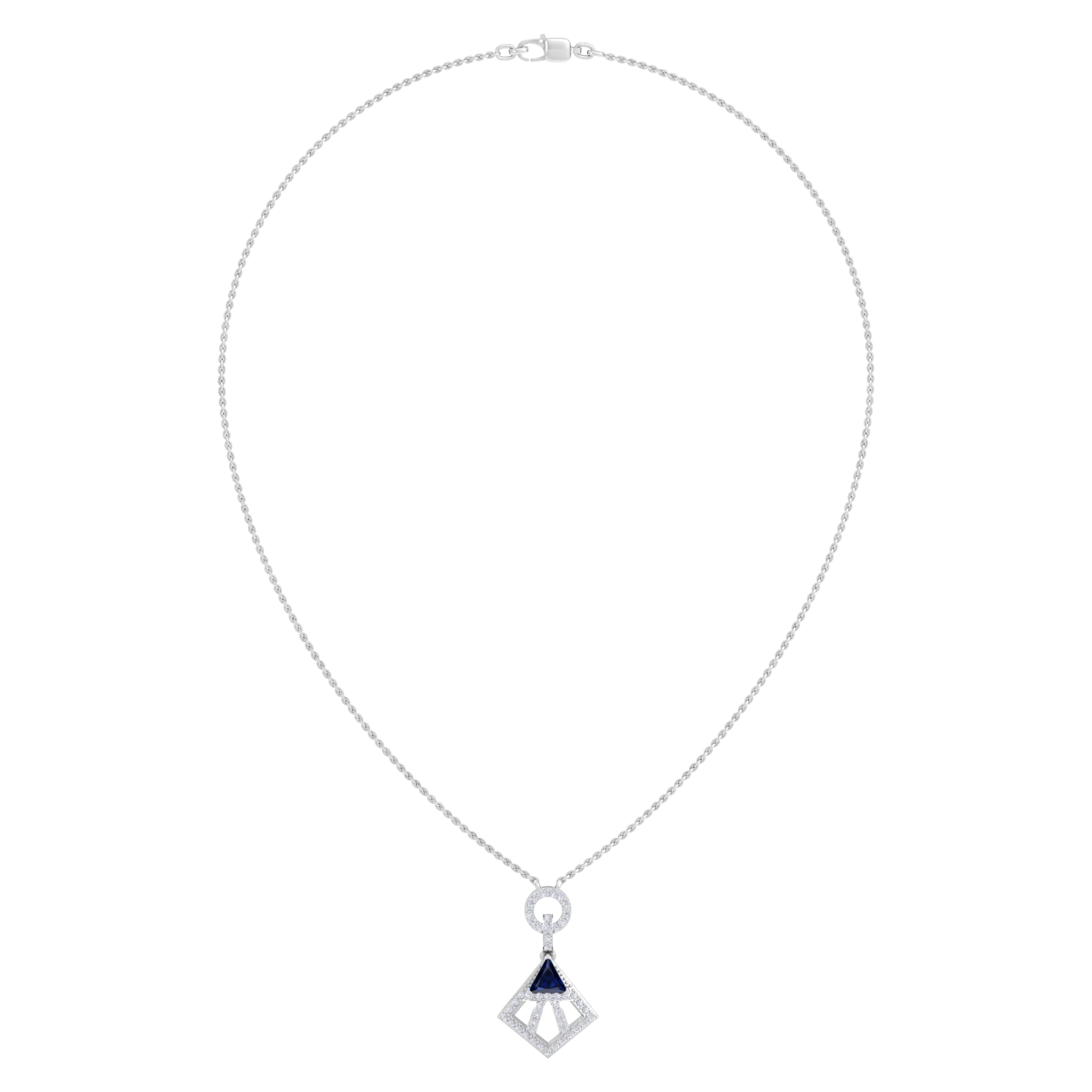 NATURAL DIAMOND JEWELLERY PENDANT SET