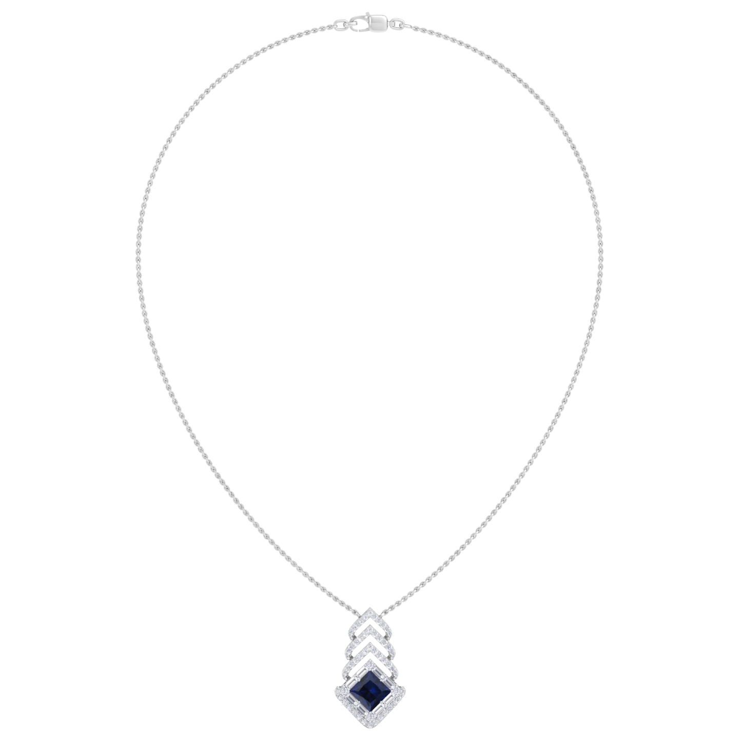 NATURAL DIAMOND JEWELLERY PENDANT SET