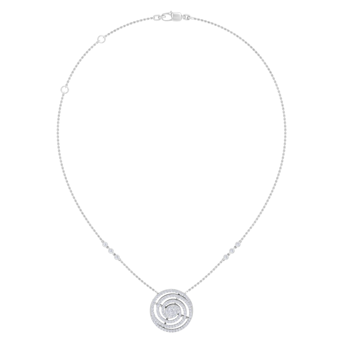 NATURAL DIAMOND JEWELLERY PENDANT SET