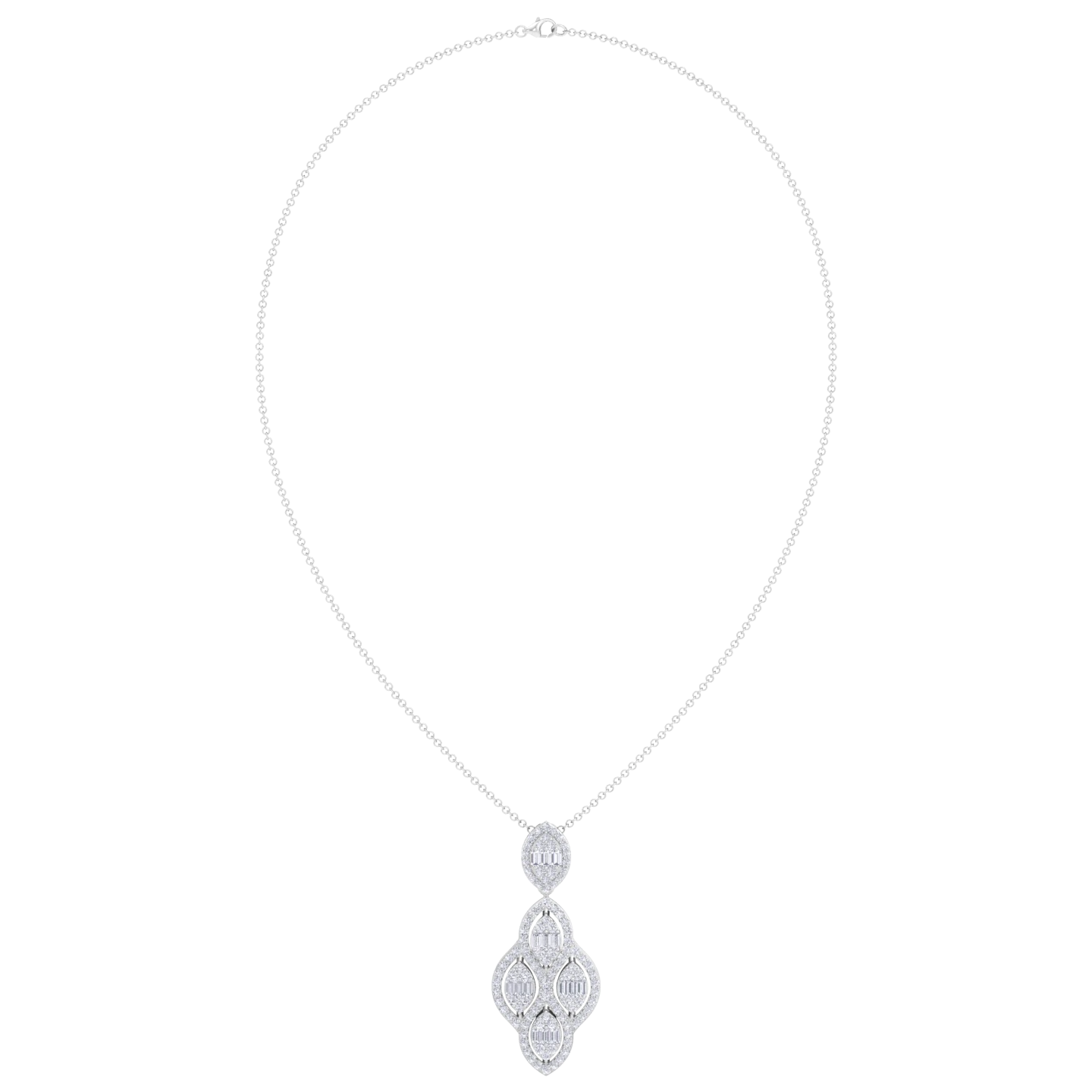 NATURAL DIAMOND JEWELLERY PENDANT SET