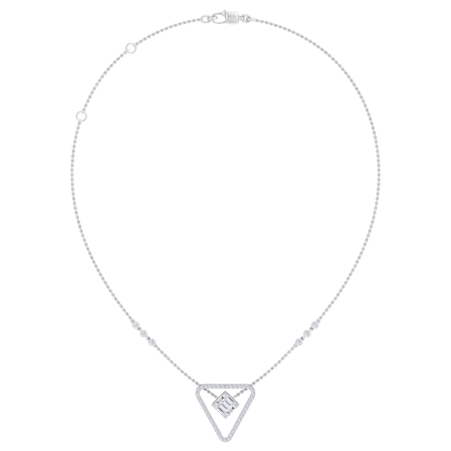 NATURAL DIAMOND JEWELLERY PENDANT SET
