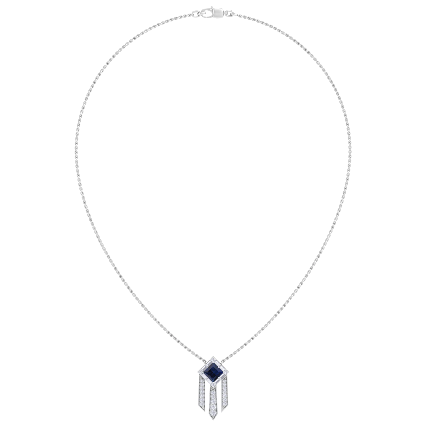 NATURAL DIAMOND JEWELLERY PENDANT SET