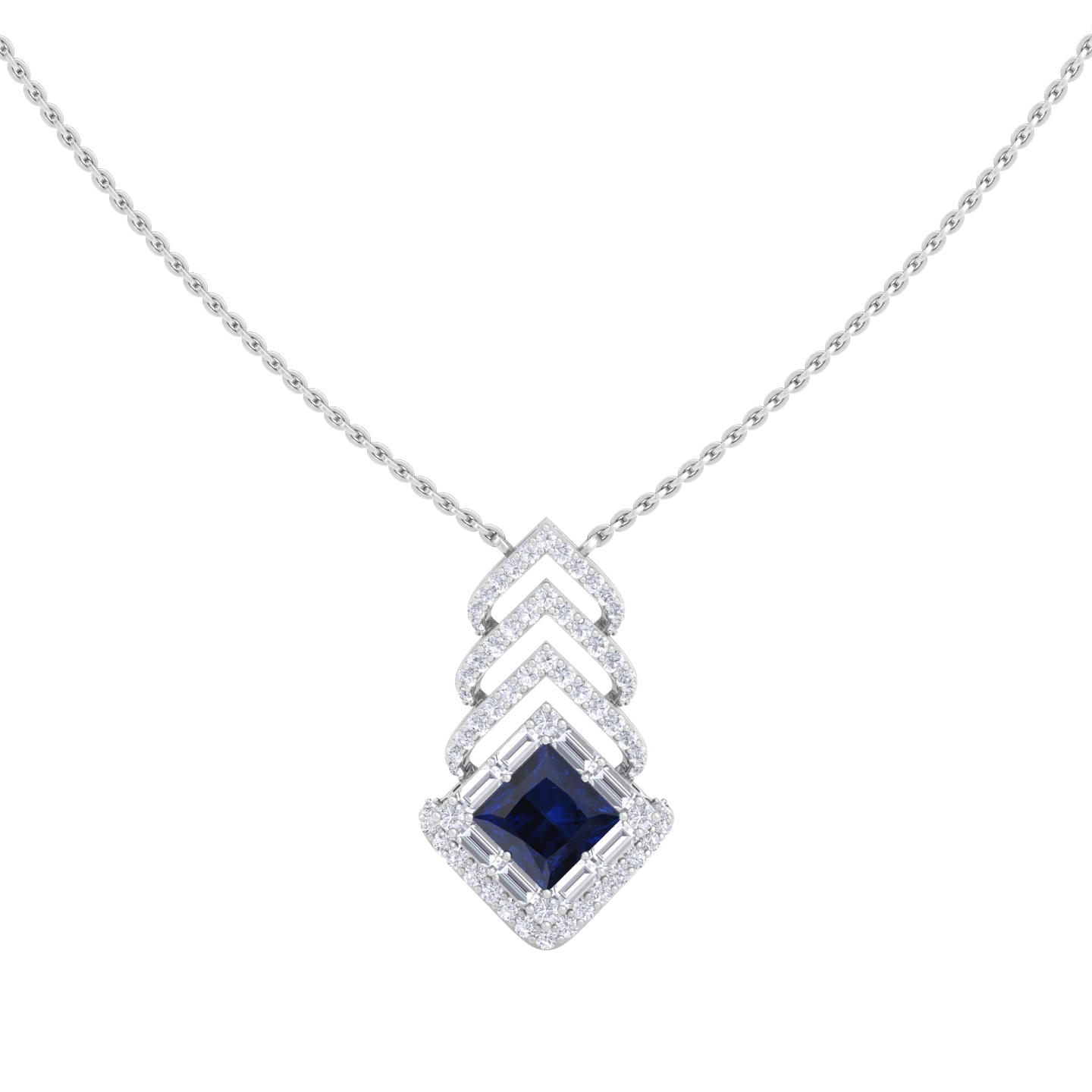 NATURAL DIAMOND JEWELLERY PENDANT SET