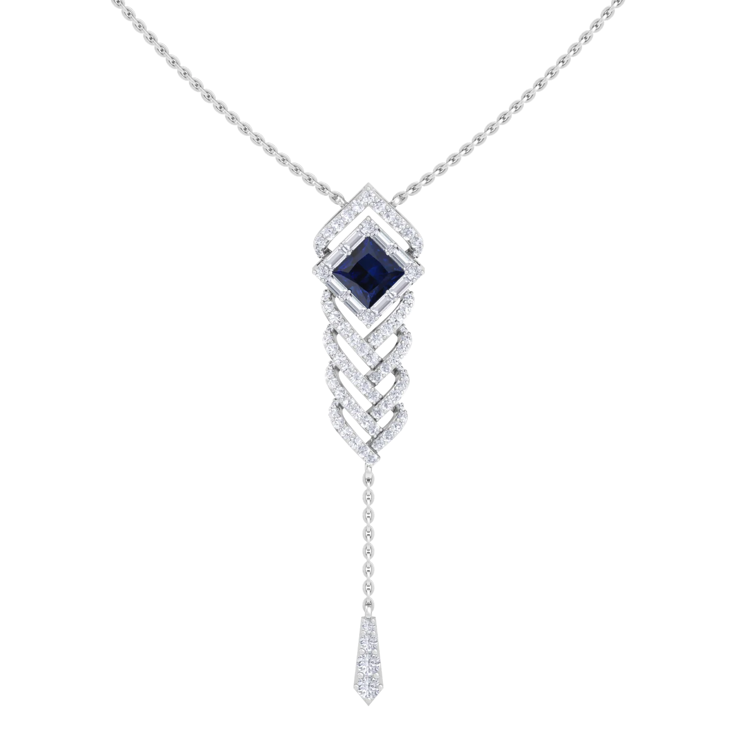 NATURAL DIAMOND JEWELLERY PENDANT SET