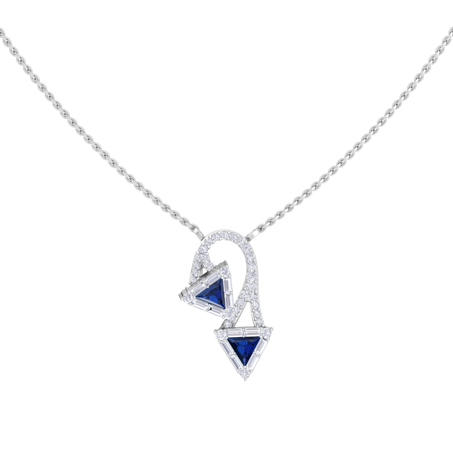 NATURAL DIAMOND JEWELLERY PENDANT SET