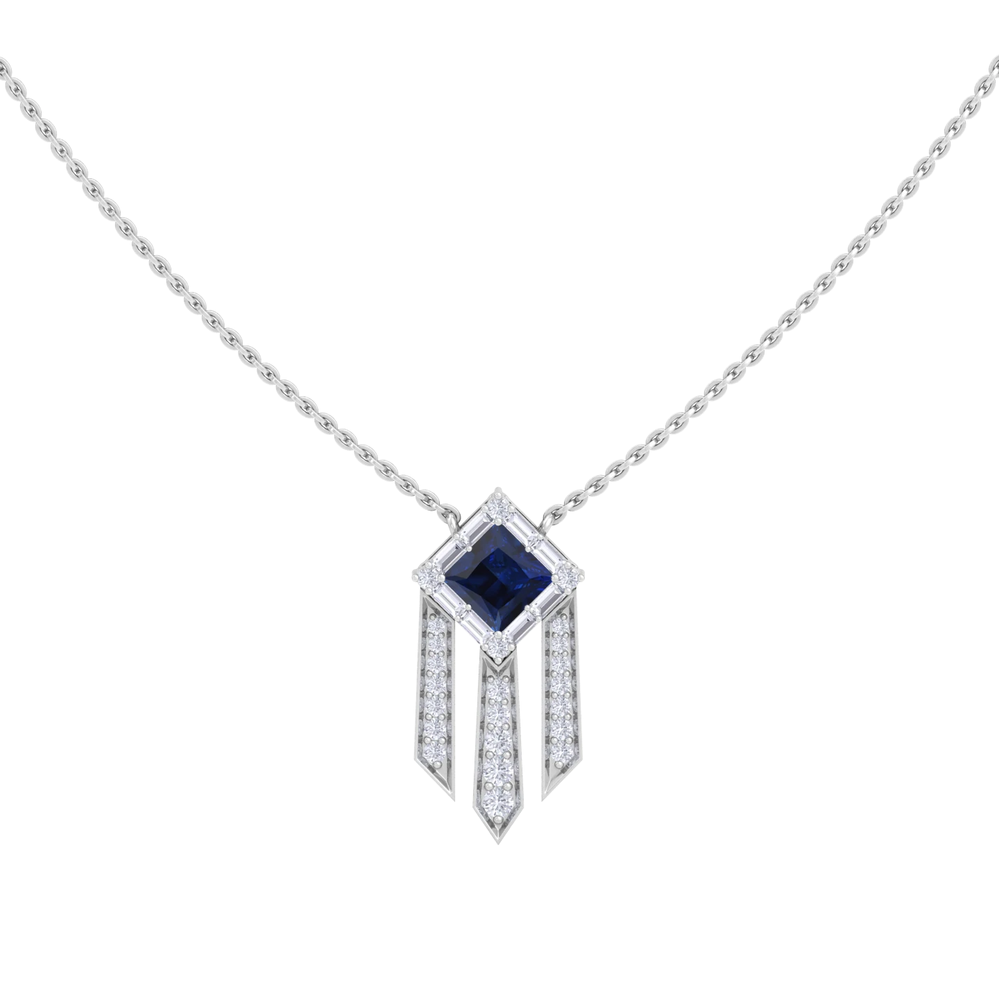 NATURAL DIAMOND JEWELLERY PENDANT SET
