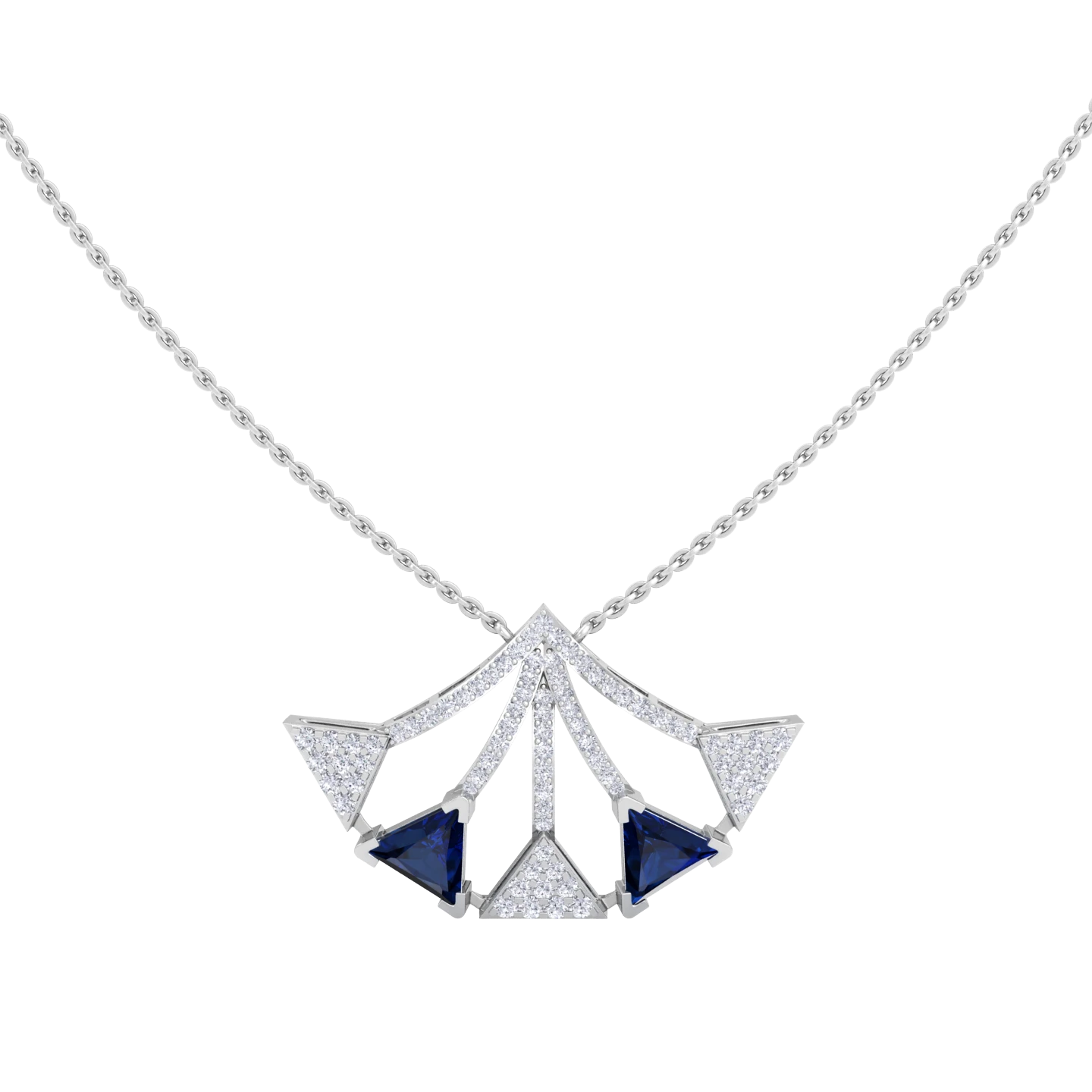 NATURAL DIAMOND JEWELLERY PENDANT SET