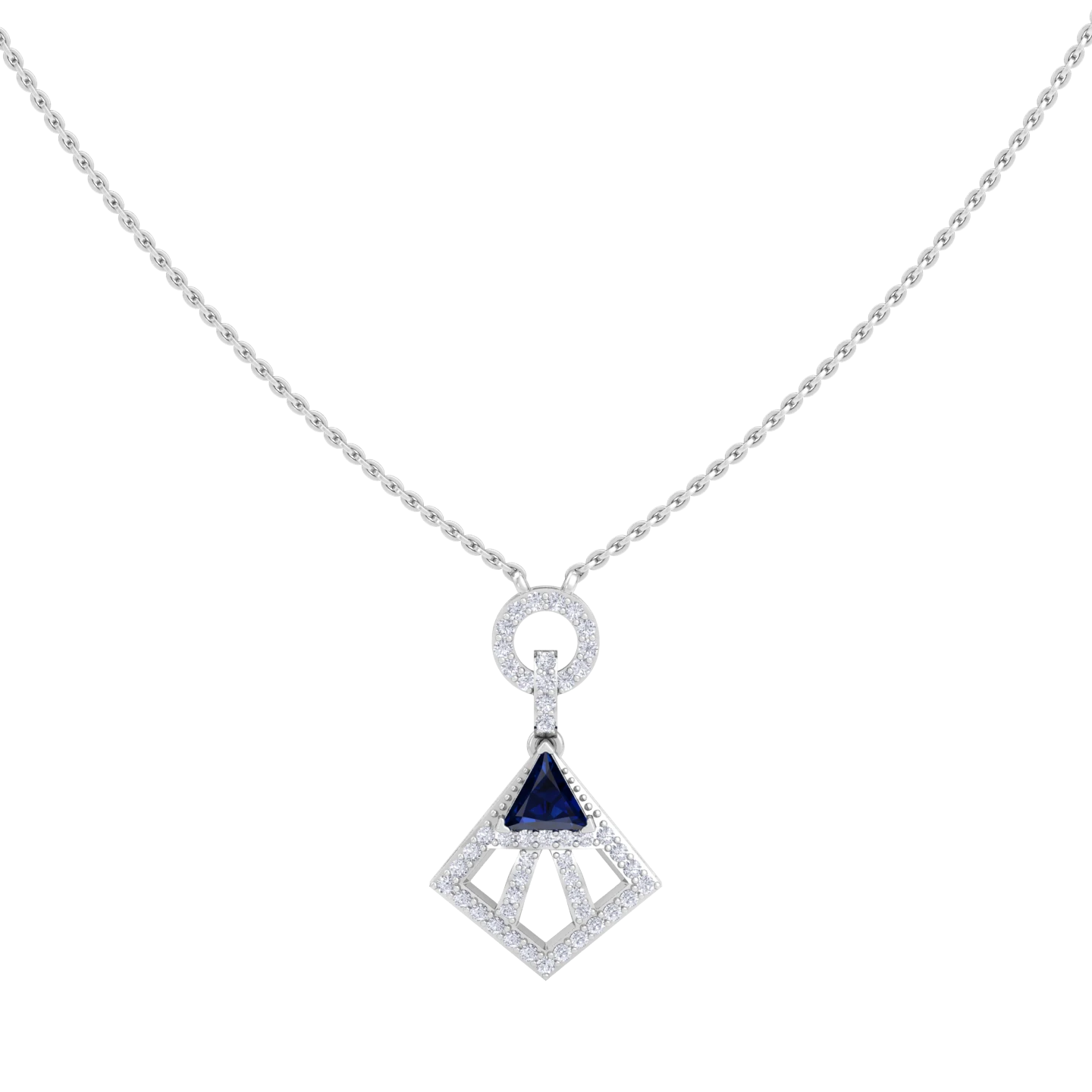 NATURAL DIAMOND JEWELLERY PENDANT SET