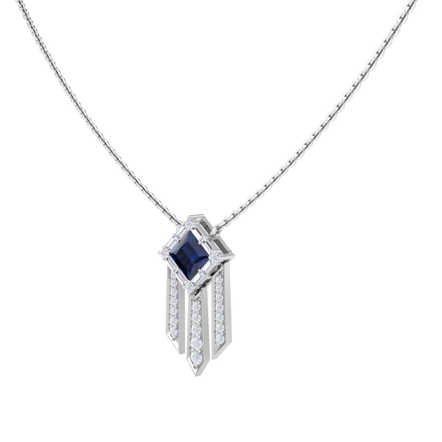 NATURAL DIAMOND JEWELLERY PENDANT SET