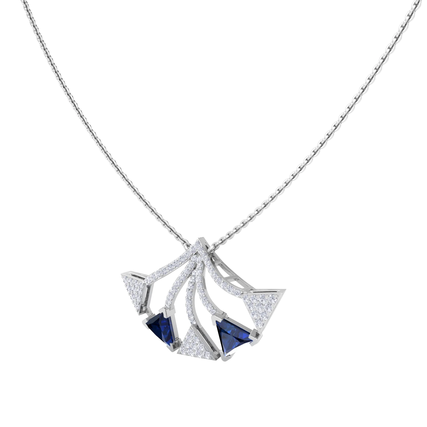 NATURAL DIAMOND JEWELLERY PENDANT SET