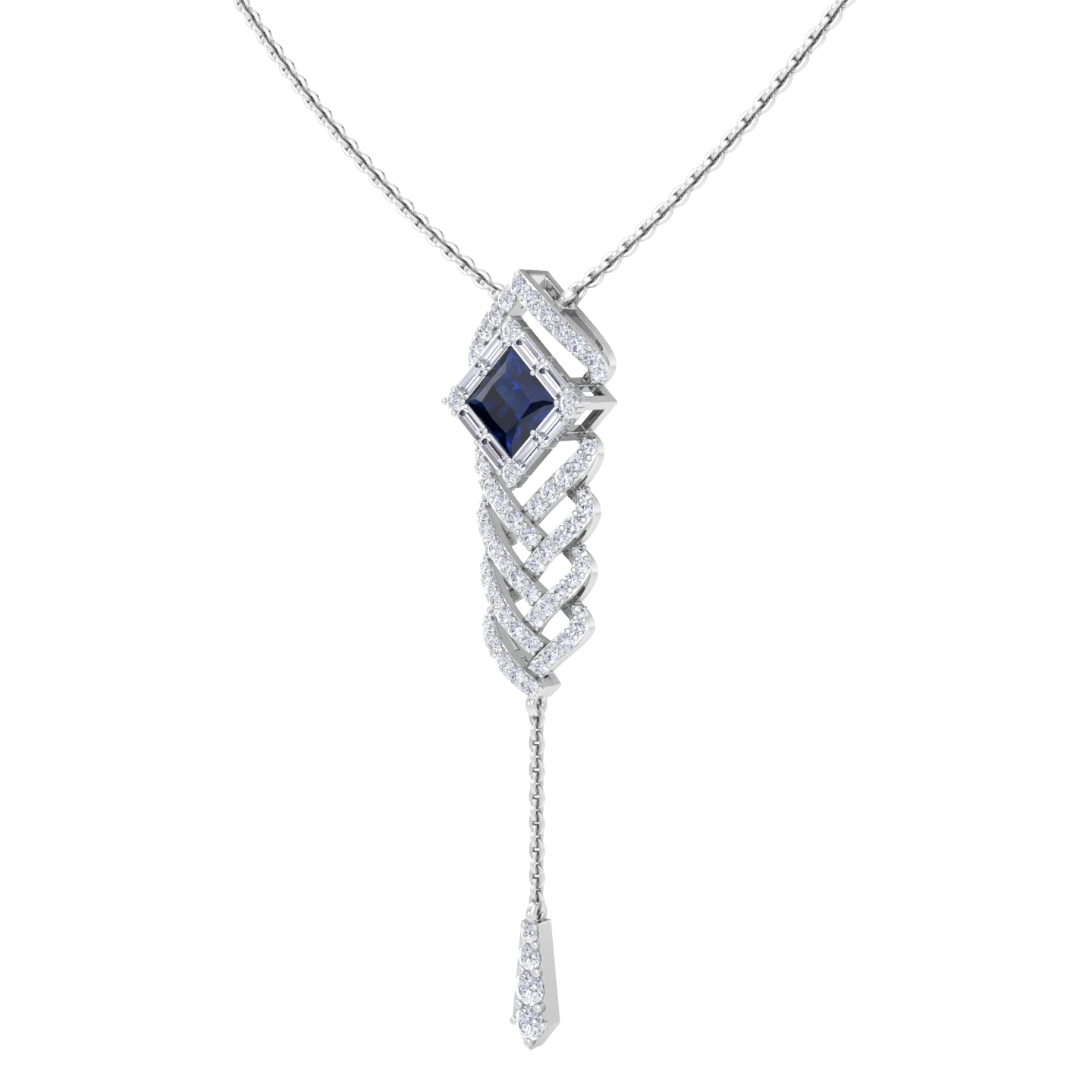 NATURAL DIAMOND JEWELLERY PENDANT SET