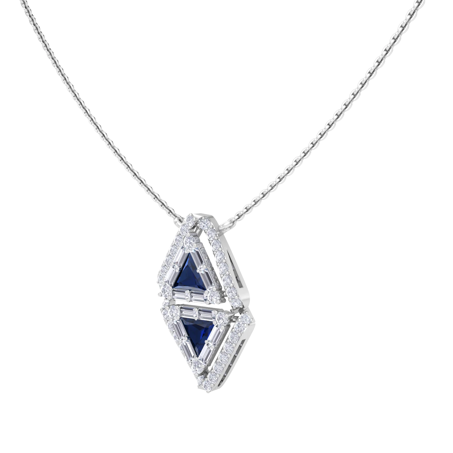 NATURAL DIAMOND JEWELLERY PENDANT SET