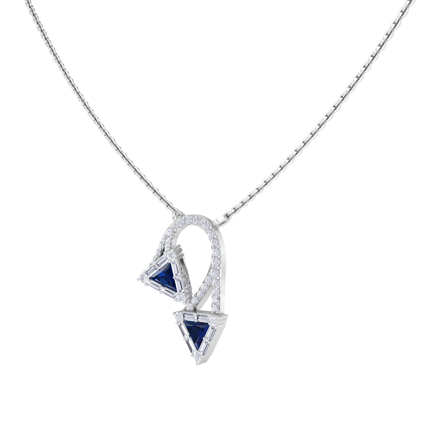NATURAL DIAMOND JEWELLERY PENDANT SET