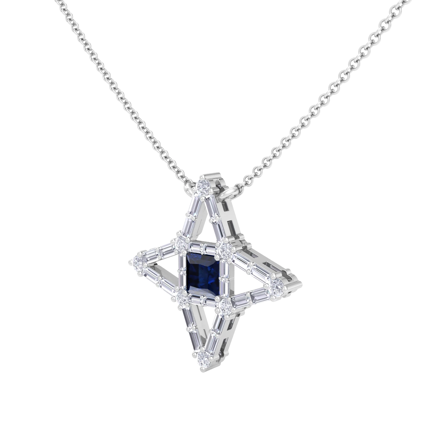 NATURAL DIAMOND JEWELLERY PENDANT SET