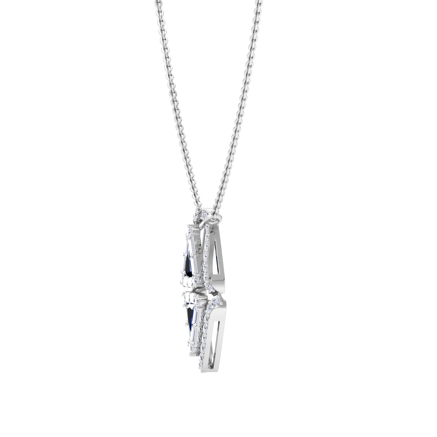 NATURAL DIAMOND JEWELLERY PENDANT SET