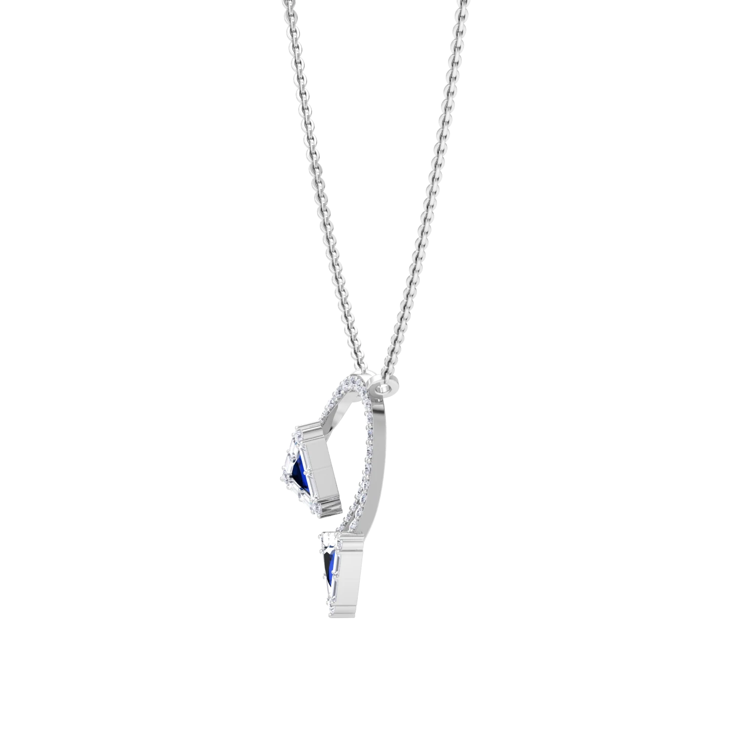 NATURAL DIAMOND JEWELLERY PENDANT SET