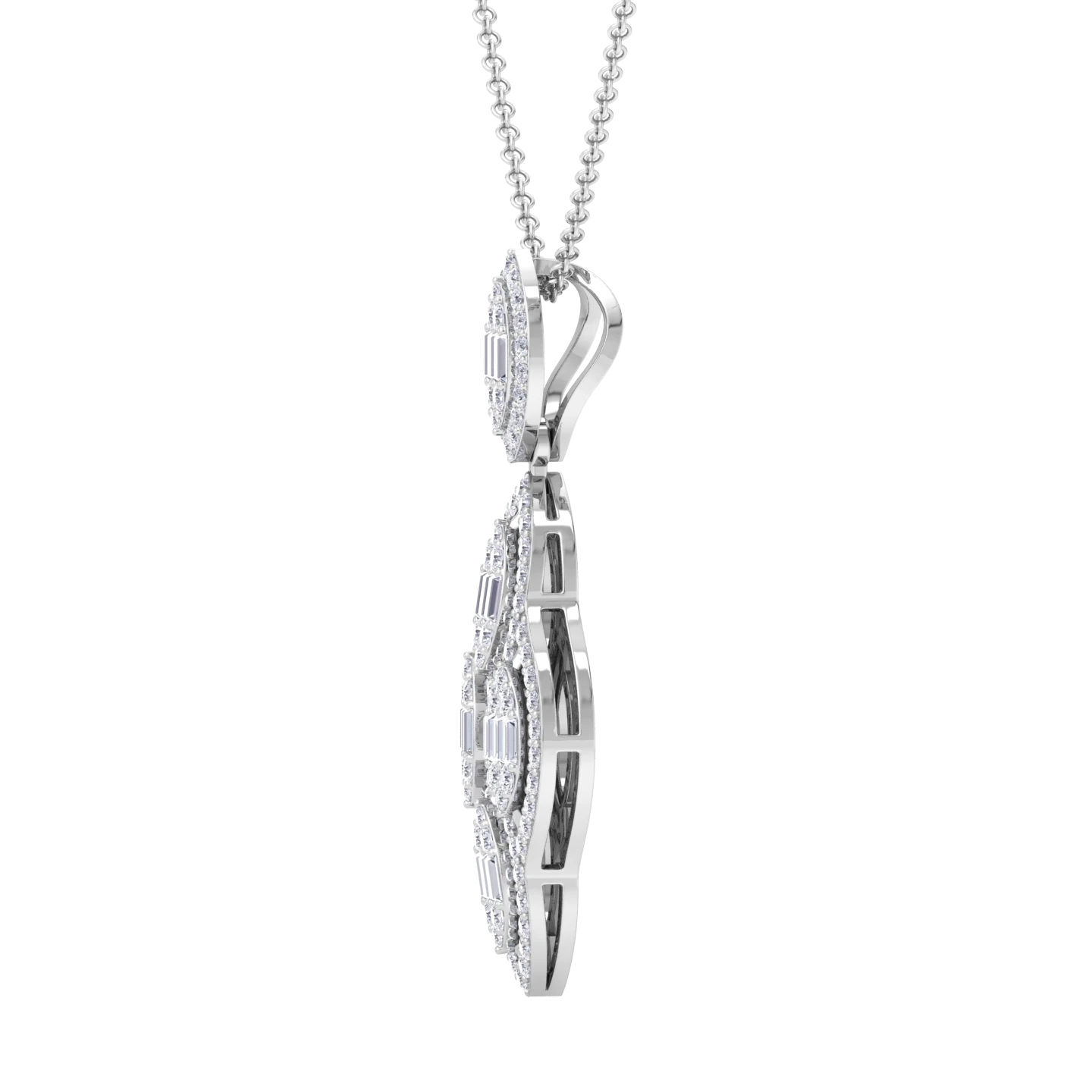 NATURAL DIAMOND JEWELLERY PENDANT SET