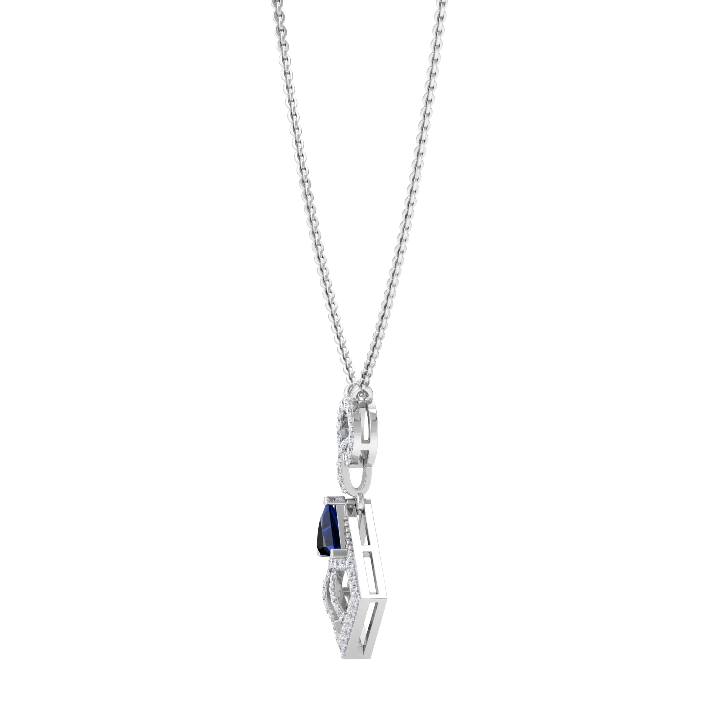 NATURAL DIAMOND JEWELLERY PENDANT SET