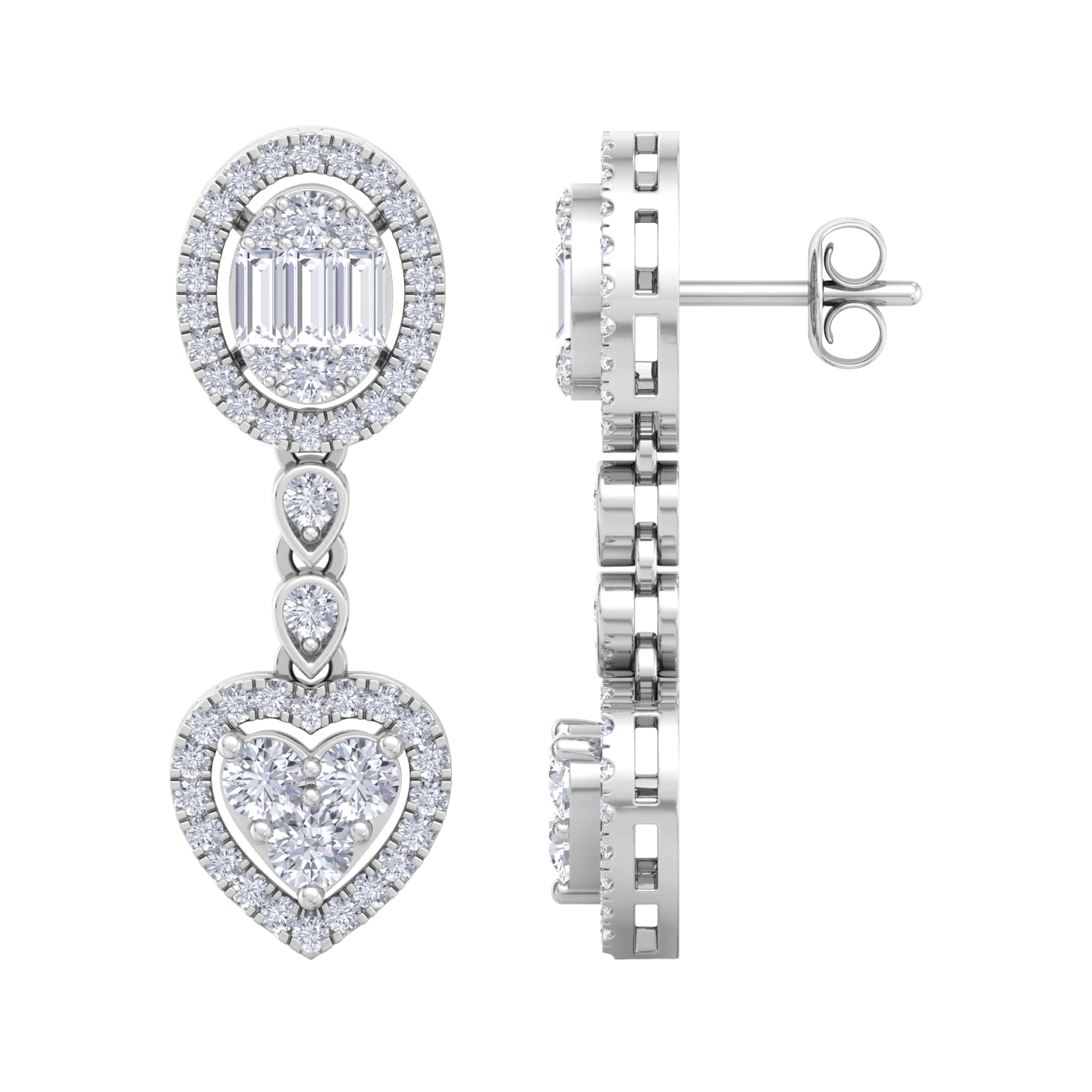 NATURAL DIAMOND JEWELLERY EARRING