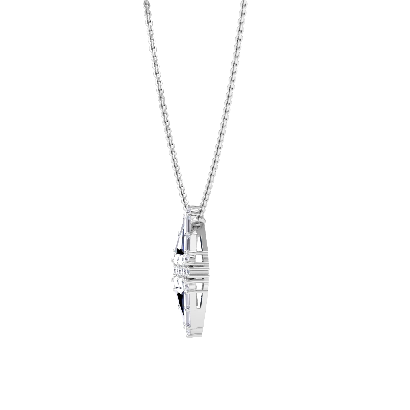 NATURAL DIAMOND JEWELLERY PENDANT SET