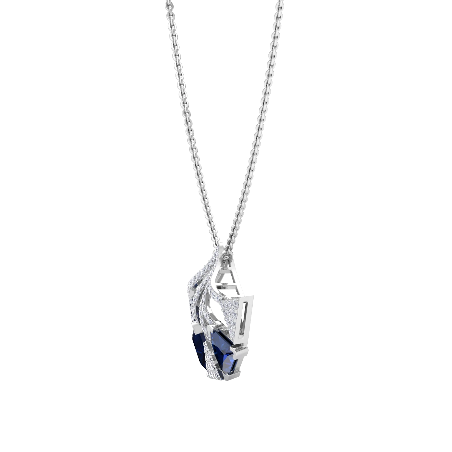 NATURAL DIAMOND JEWELLERY PENDANT SET