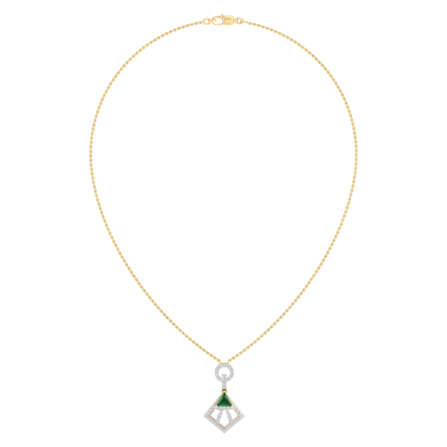 NATURAL DIAMOND JEWELLERY PENDANT SET