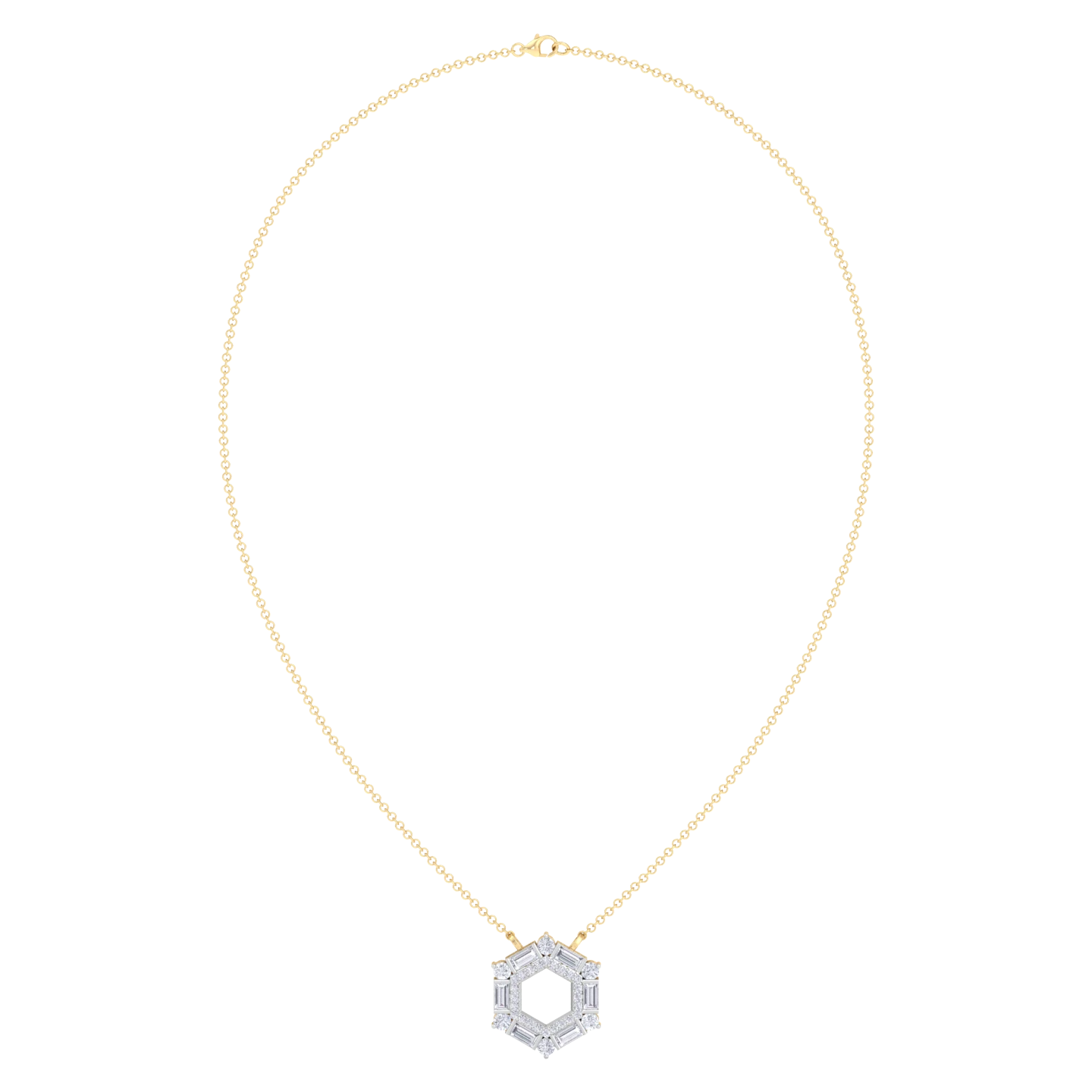 NATURAL DIAMOND JEWELLERY PENDANT SET