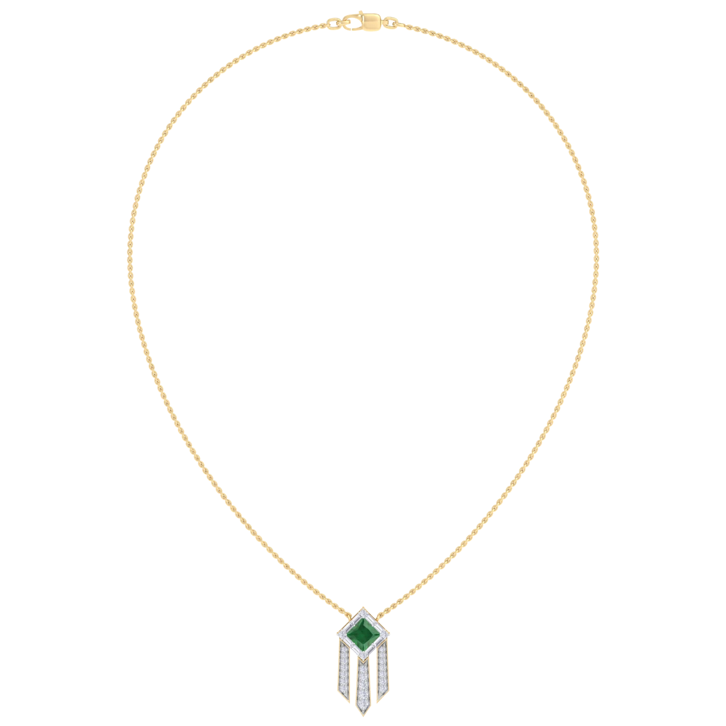 NATURAL DIAMOND JEWELLERY PENDANT SET