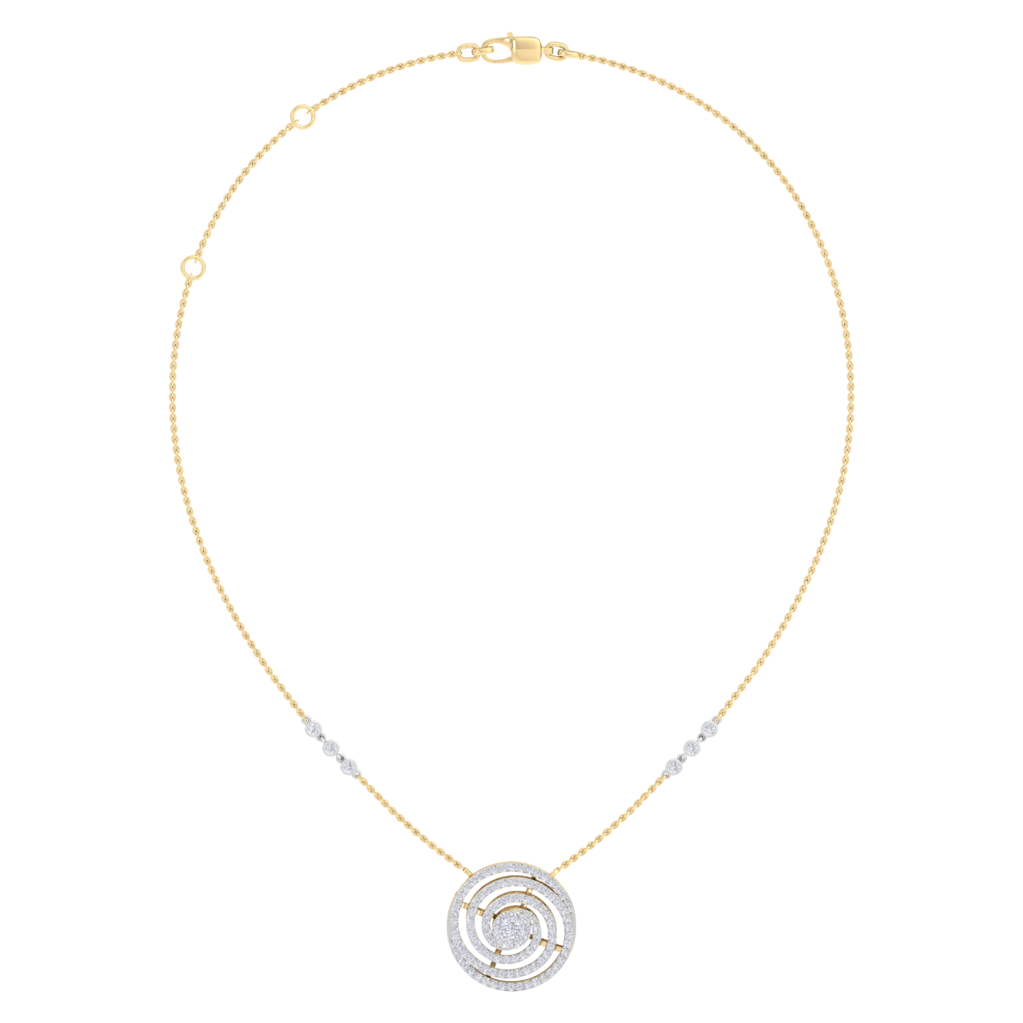 NATURAL DIAMOND JEWELLERY PENDANT SET