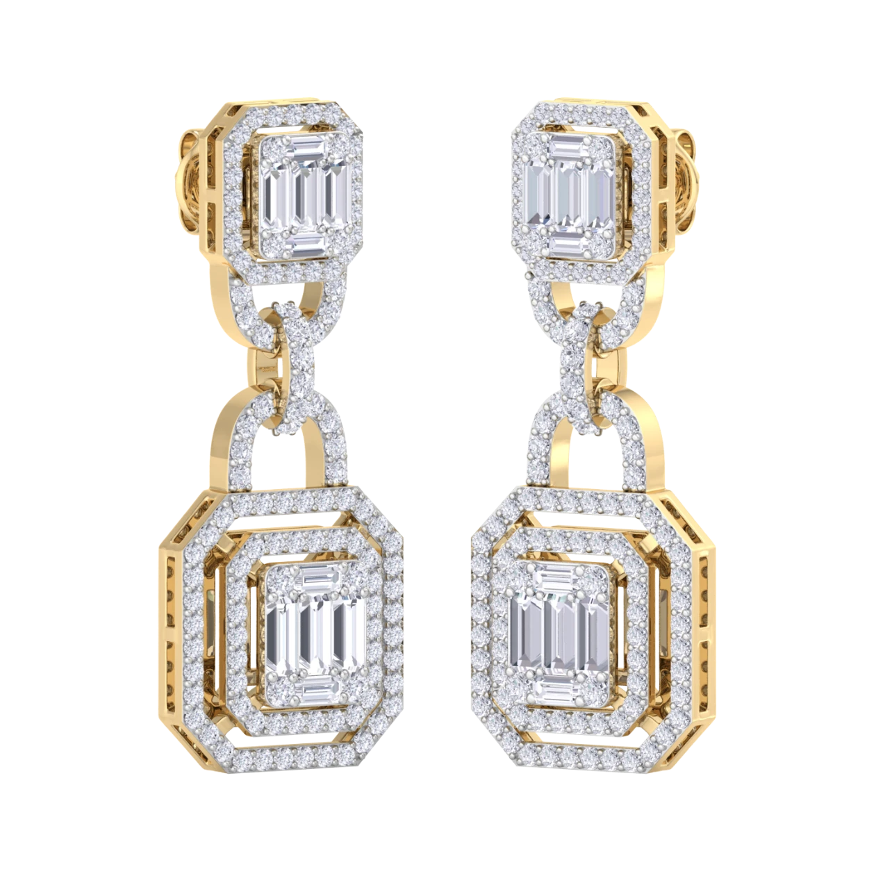 NATURAL DIAMOND JEWELLERY EARRING