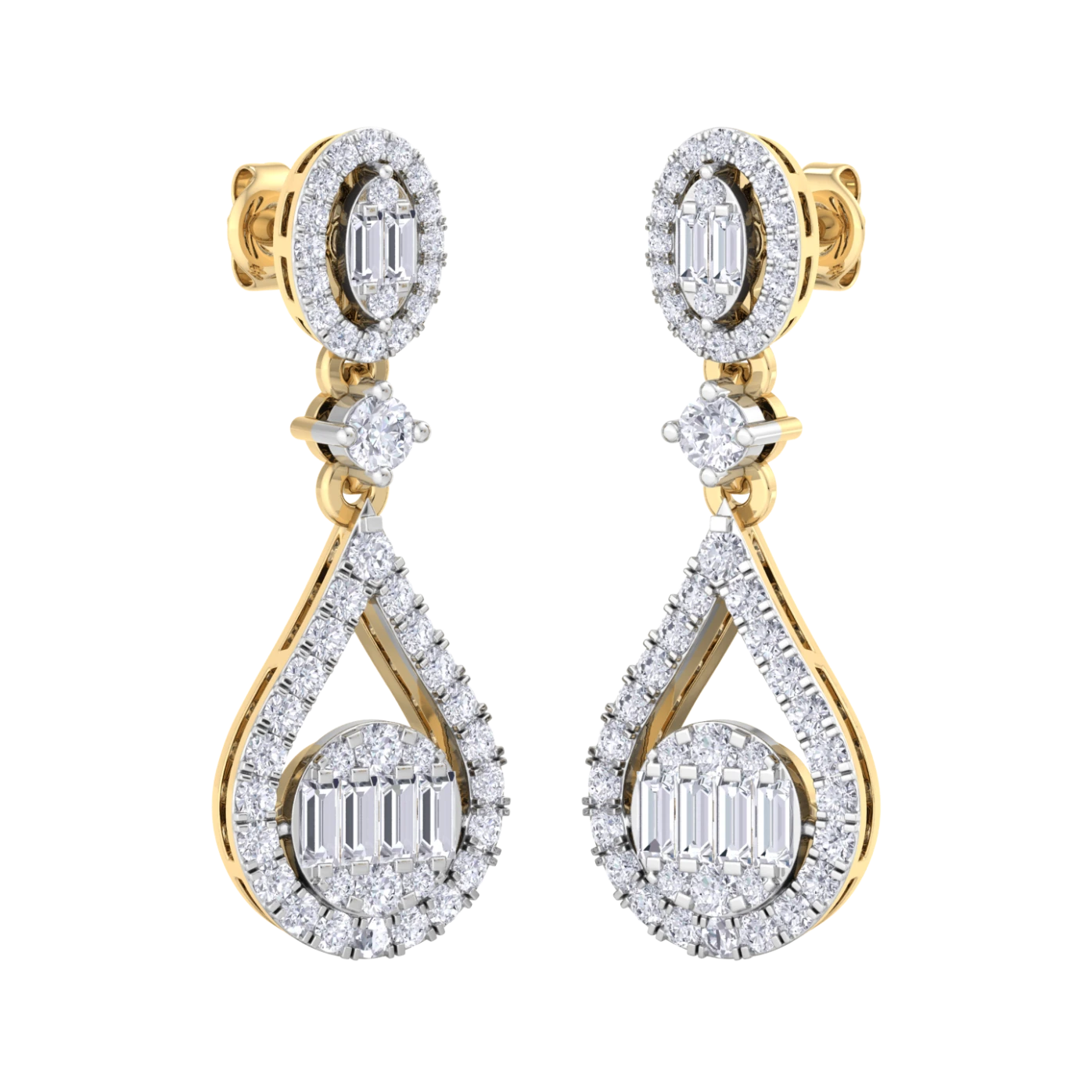 NATURAL DIAMOND JEWELLERY EARRING