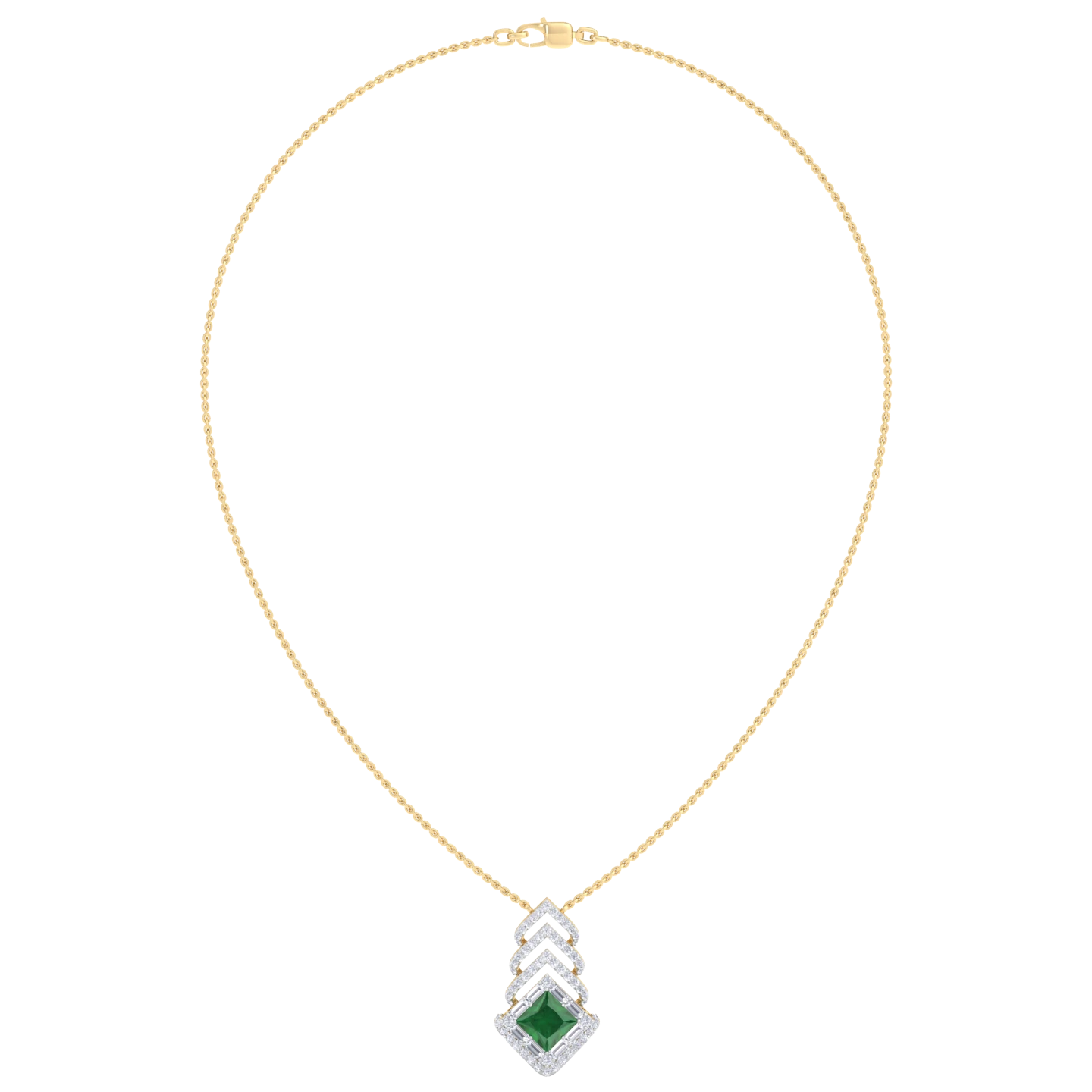 NATURAL DIAMOND JEWELLERY PENDANT SET