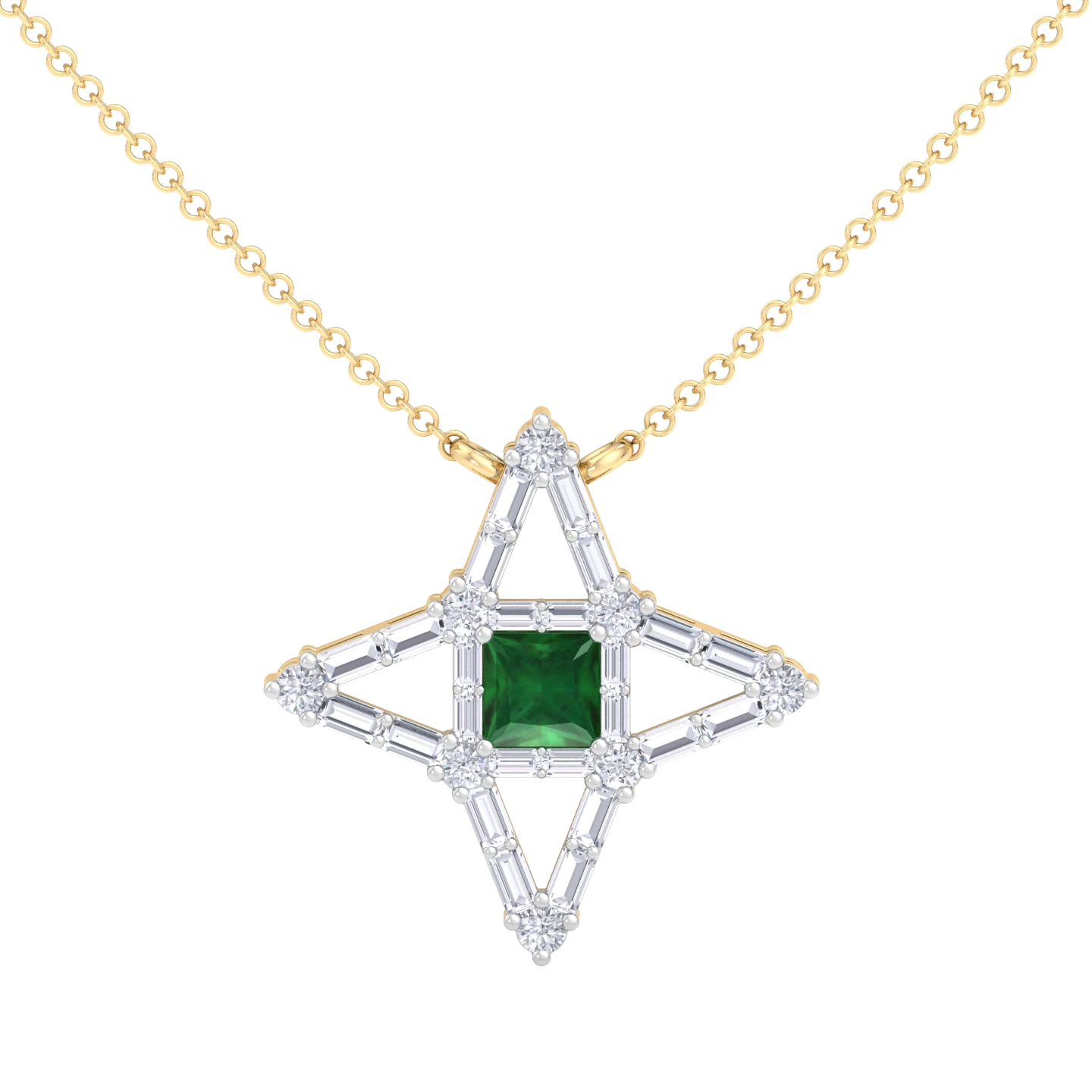 NATURAL DIAMOND JEWELLERY PENDANT SET