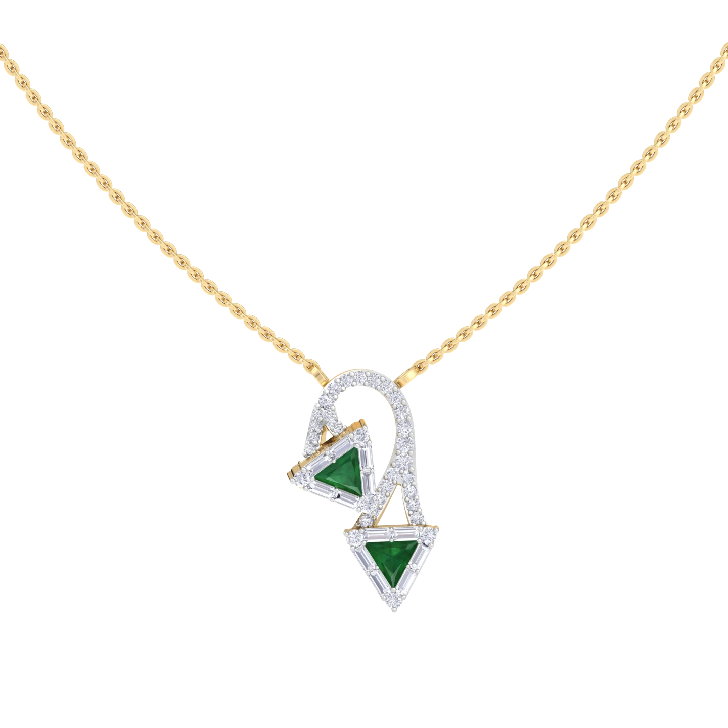 NATURAL DIAMOND JEWELLERY PENDANT SET