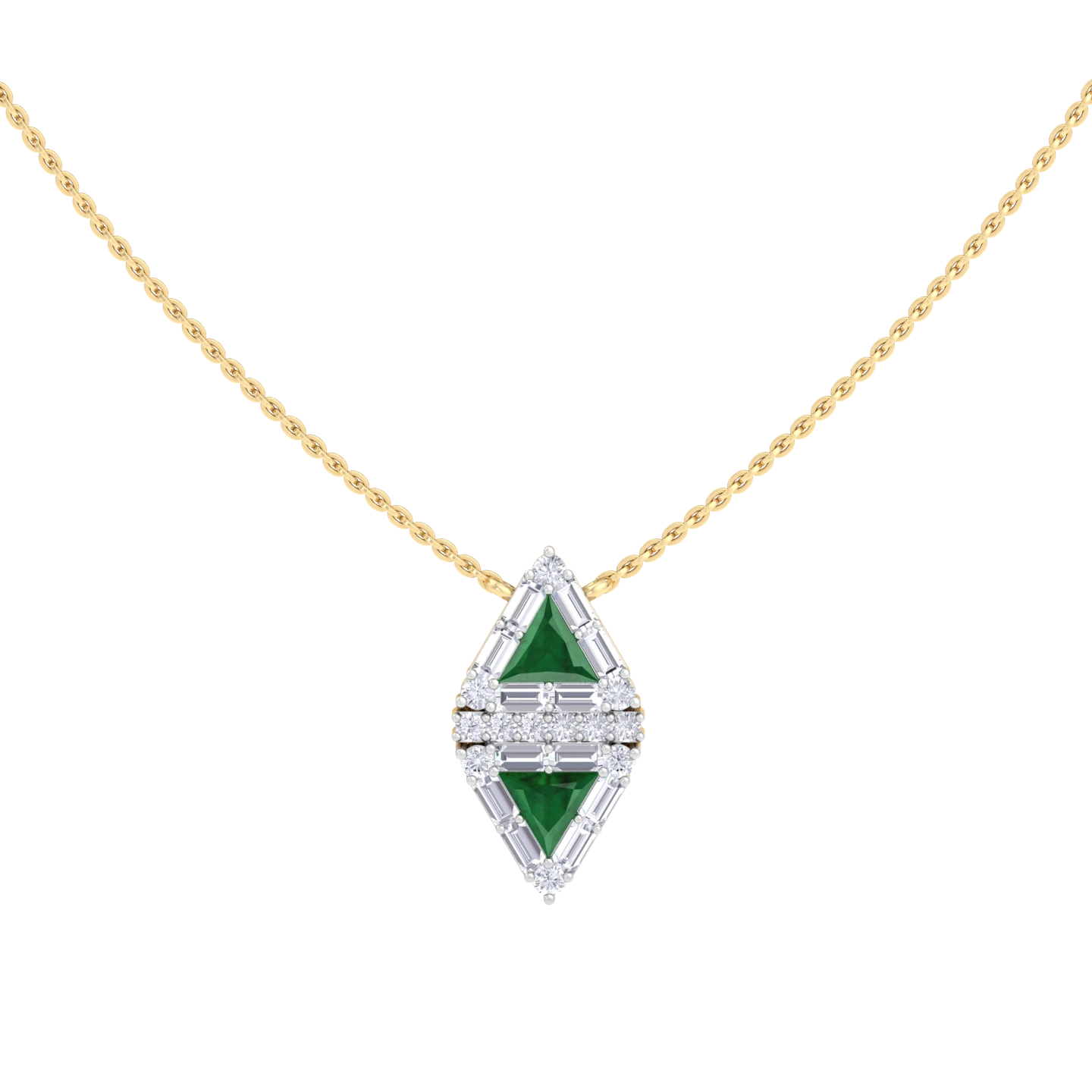NATURAL DIAMOND JEWELLERY PENDANT SET