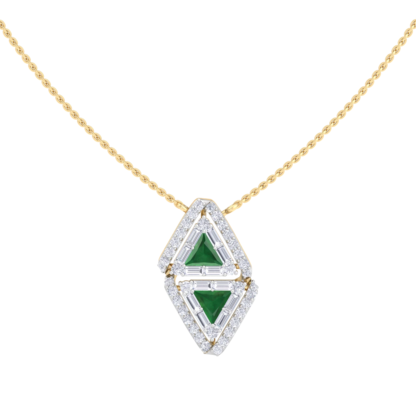 NATURAL DIAMOND JEWELLERY PENDANT SET