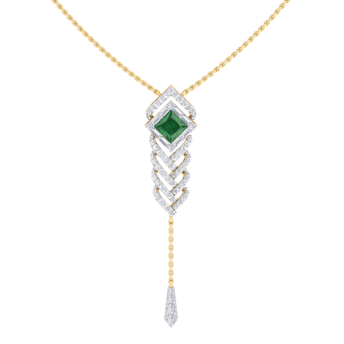 NATURAL DIAMOND JEWELLERY PENDANT SET