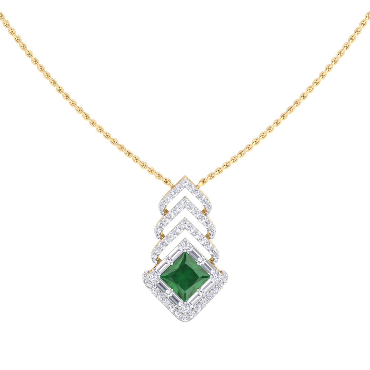 NATURAL DIAMOND JEWELLERY PENDANT SET