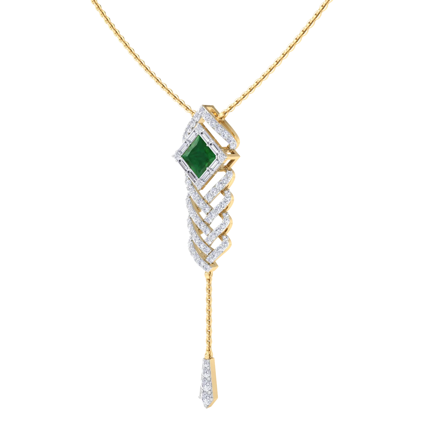 NATURAL DIAMOND JEWELLERY PENDANT SET