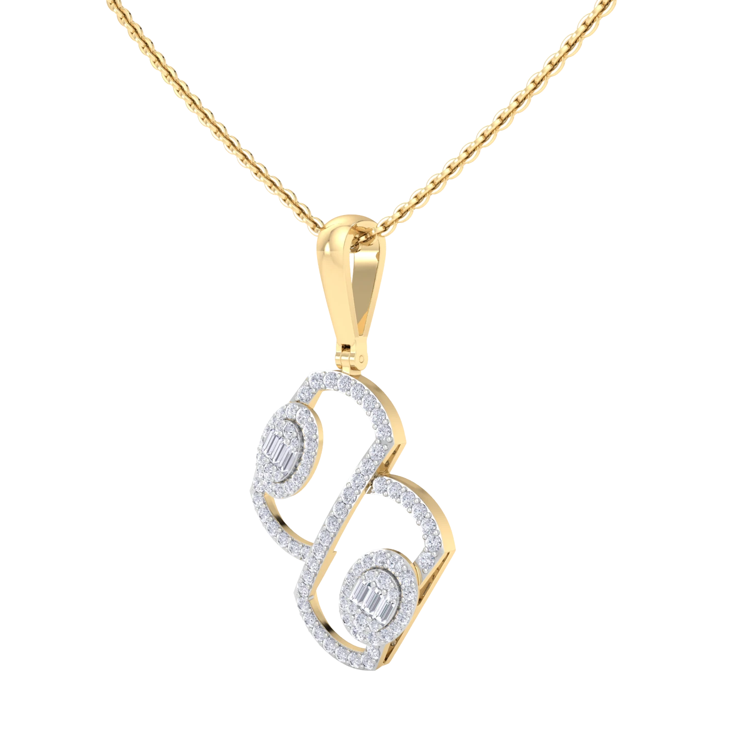 NATURAL DIAMOND JEWELLERY PENDANT SET