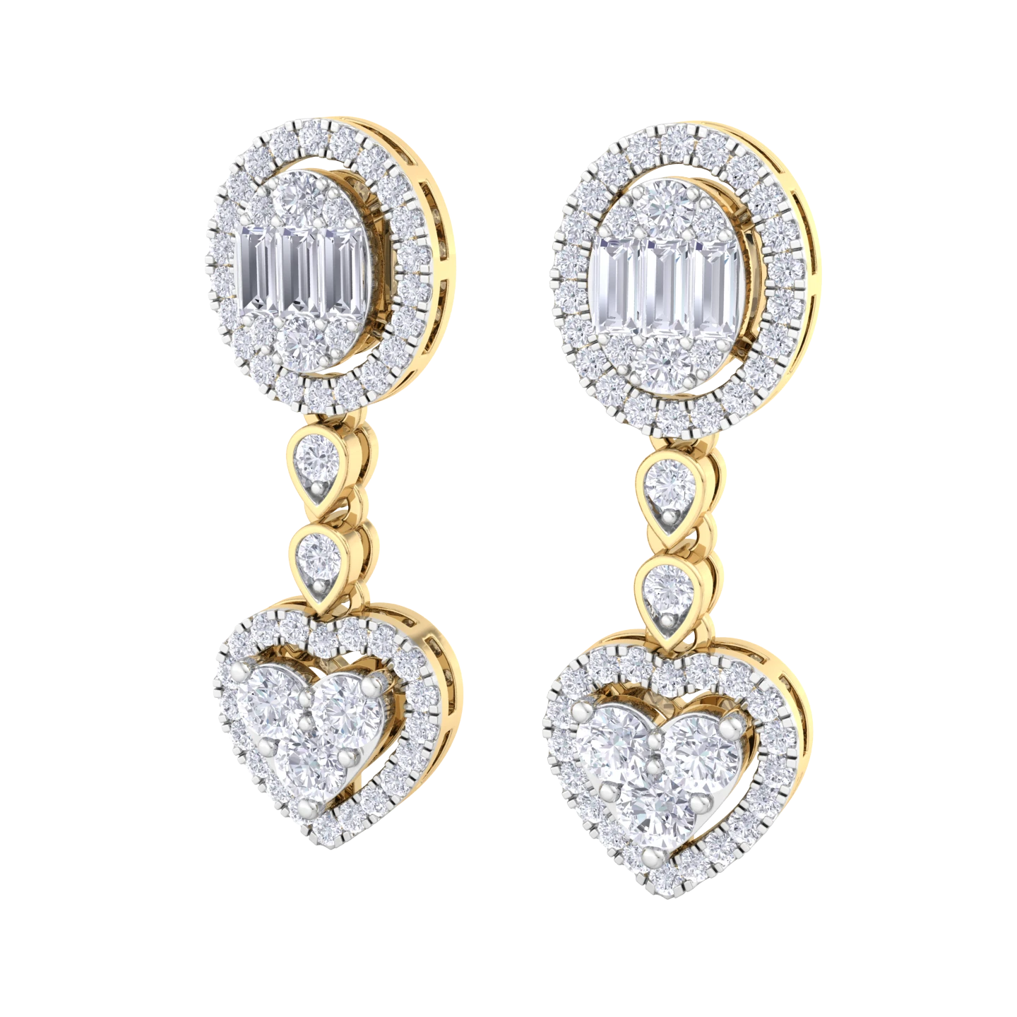 NATURAL DIAMOND JEWELLERY EARRING