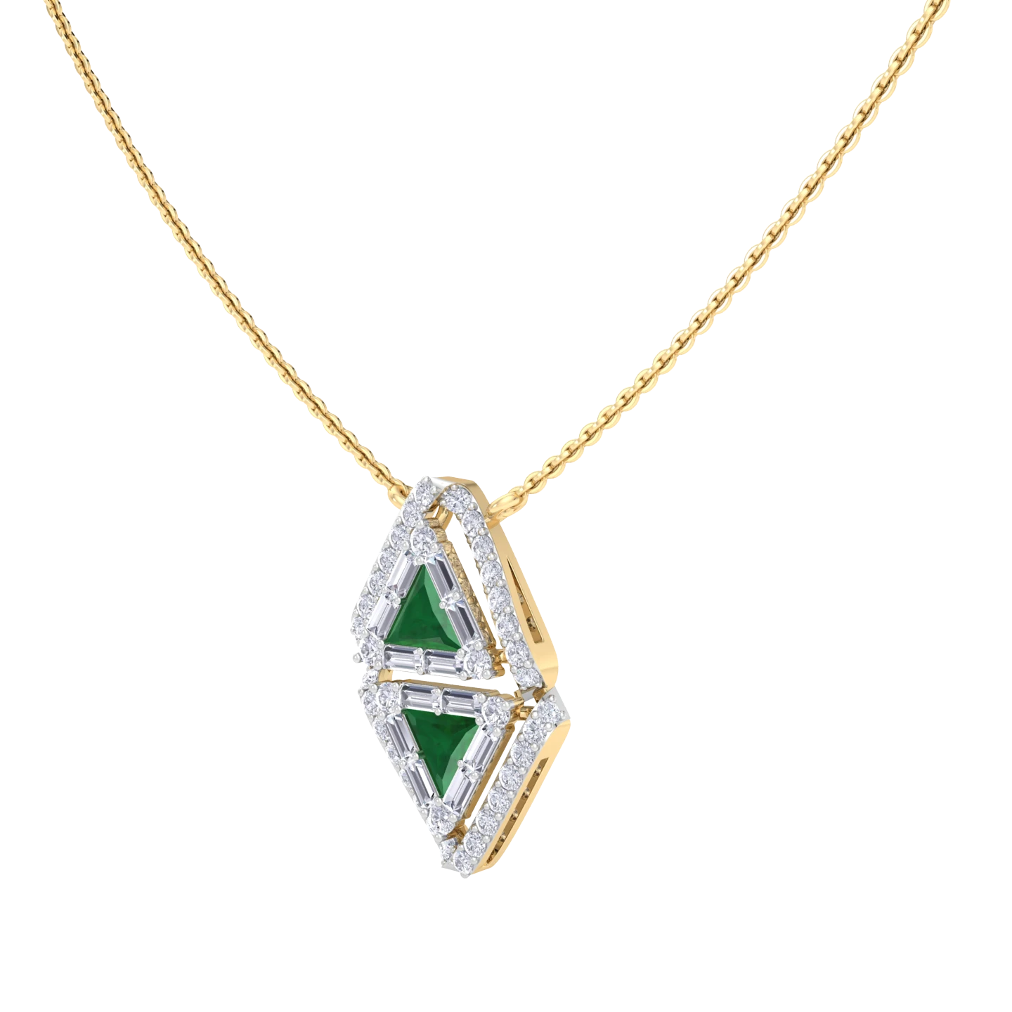 NATURAL DIAMOND JEWELLERY PENDANT SET